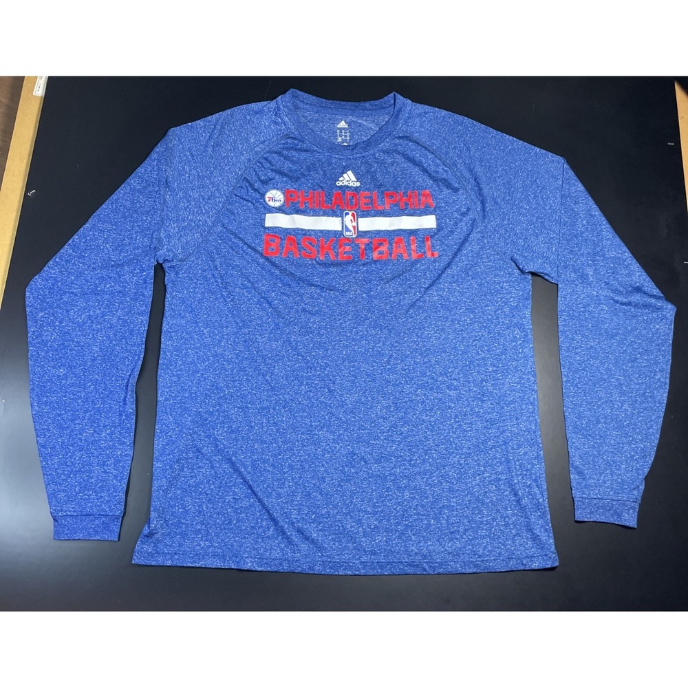 Adidas - NBA Philadelphia 76ers - Performance Climalite LongSleeve Shirt Mens M